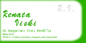 renata viski business card